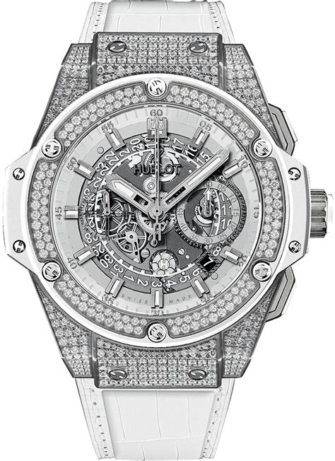 hublot king power unico titanium white